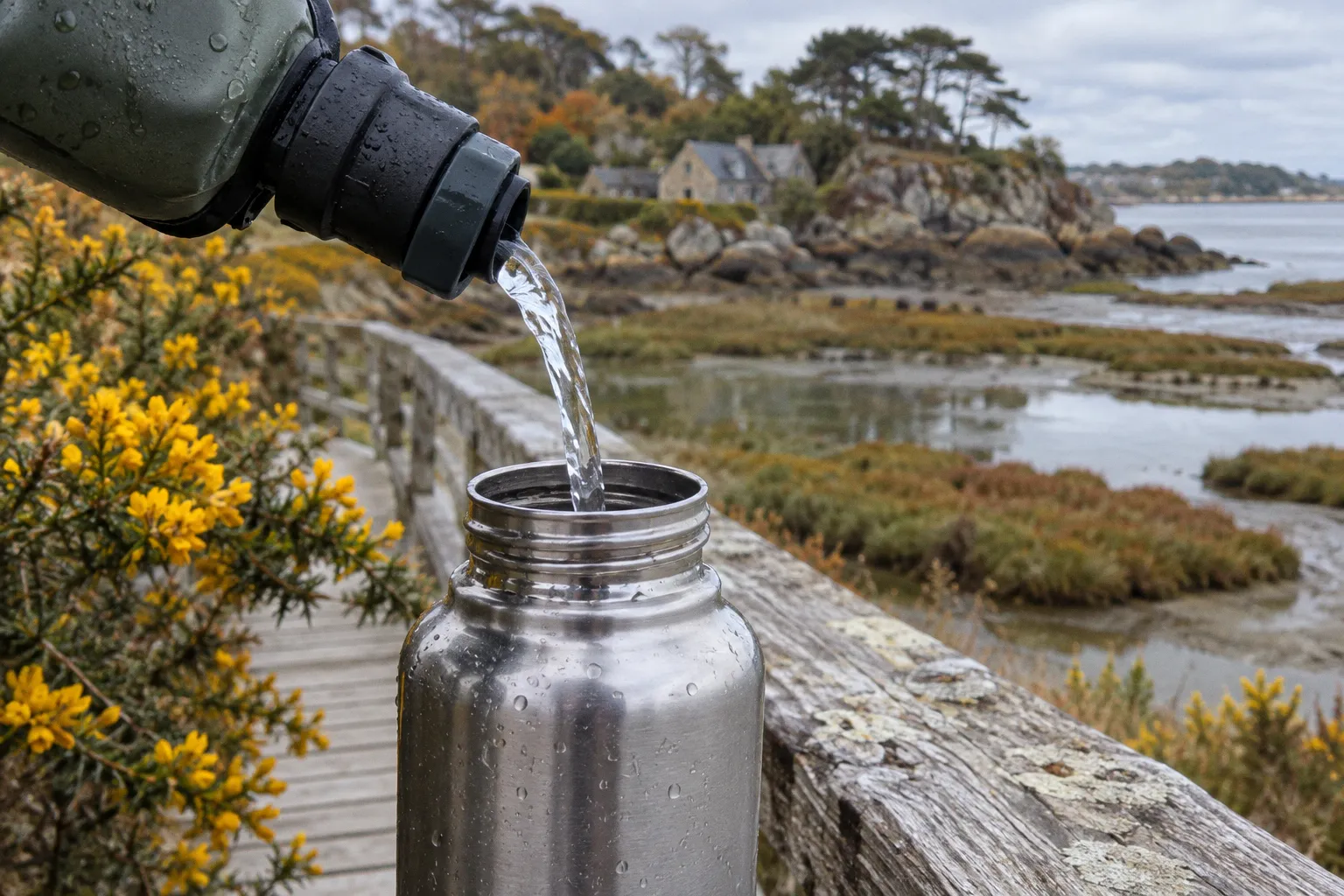 Filtration de l'eau en randonnée : solutions pour le Morbihan