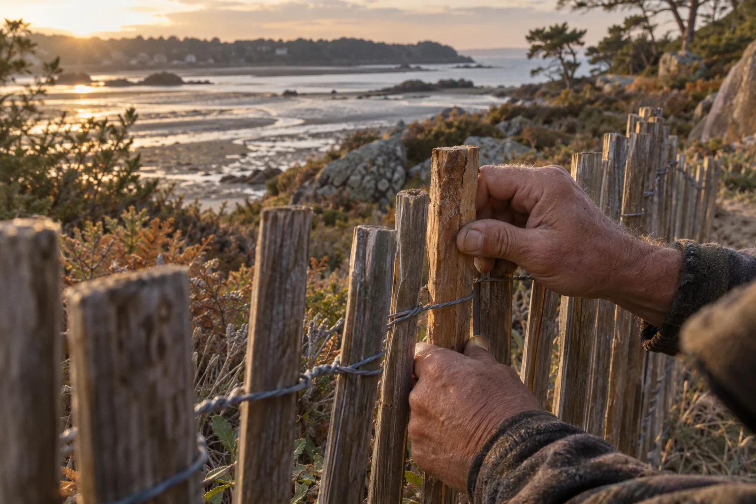 Landes côtières du Morbihan : l'avant-après du piétinement